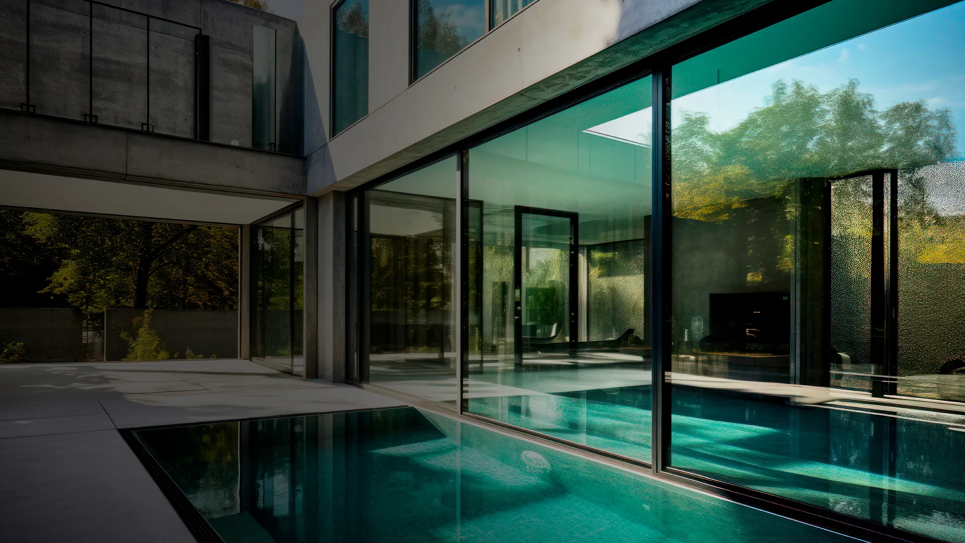 Cerramientos vidriados de gran formato en una vivienda contemporánea